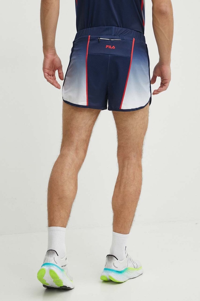 Fila szorty do biegania Recas wzorzyste granatowy FAM0636