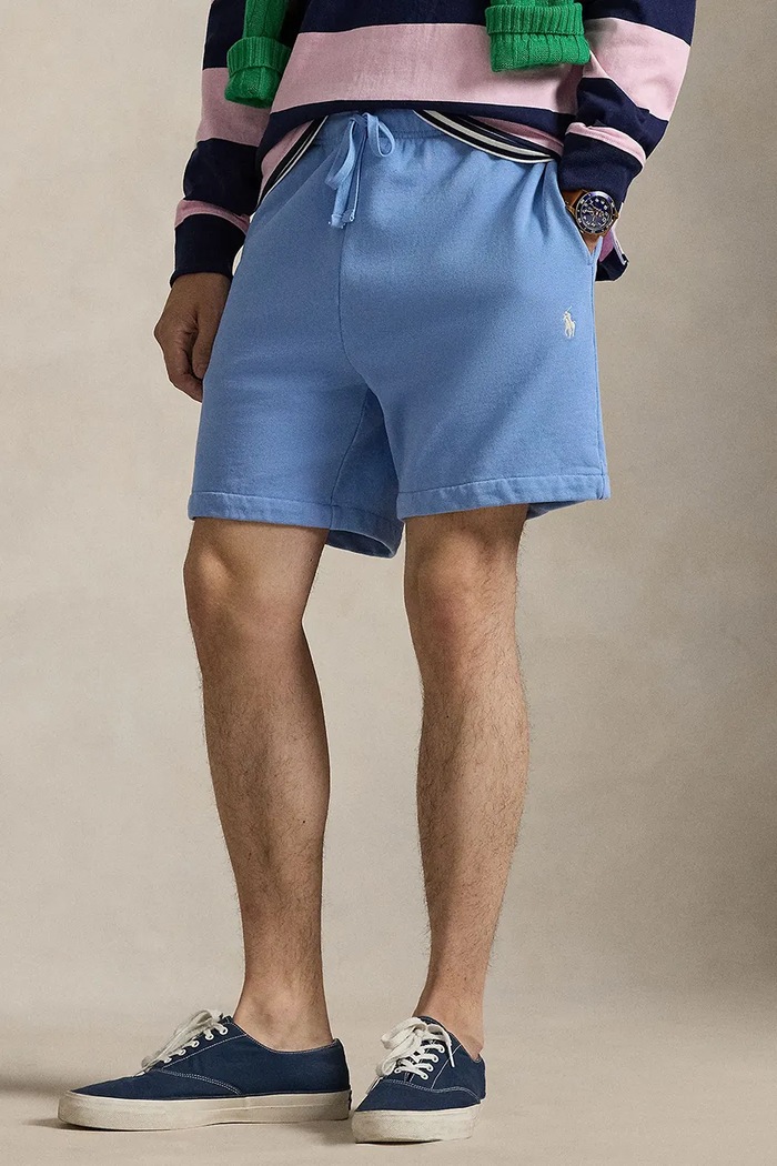 Βαμβακερό σορτσάκι Polo Ralph Lauren βαμβάκι μπλε 710934602