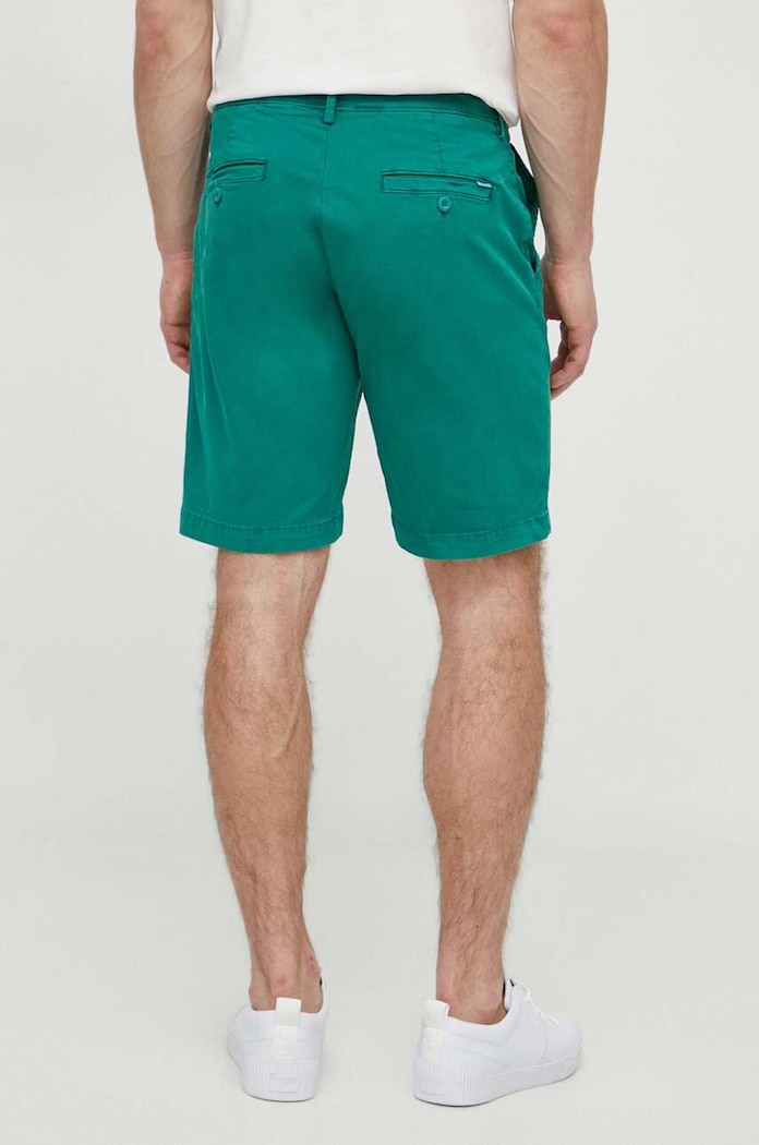 Oblečení Kraťasy Pepe Jeans REGULAR CHINO SHORT PM801092 zelená