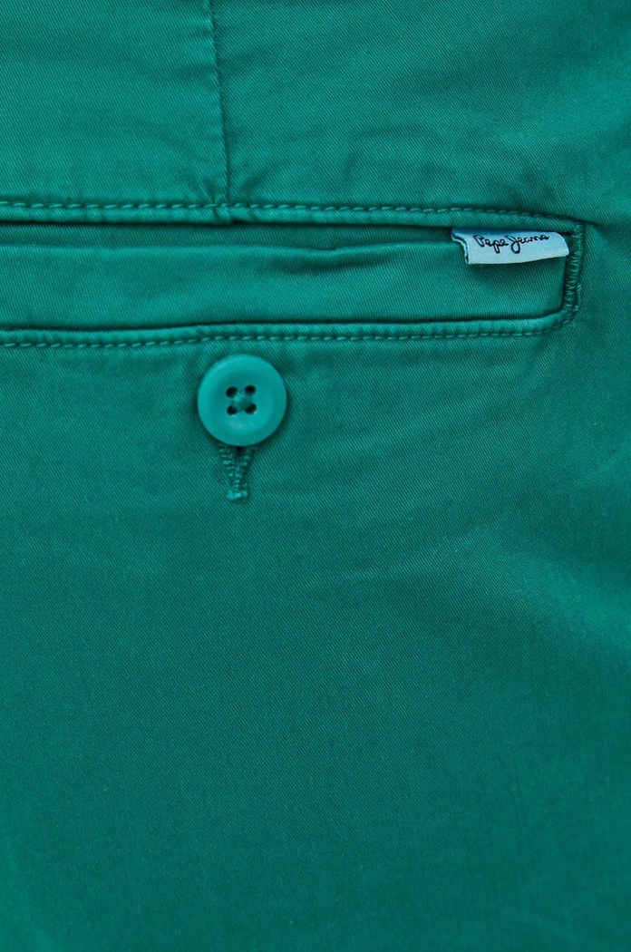 Kraťasy Pepe Jeans REGULAR CHINO SHORT zelená PM801092