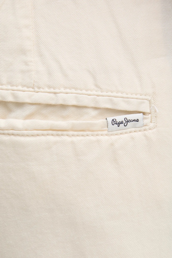 Σορτς από λινό Pepe Jeans RELAXED LINEN SMART SHORTS μπεζ PM801093