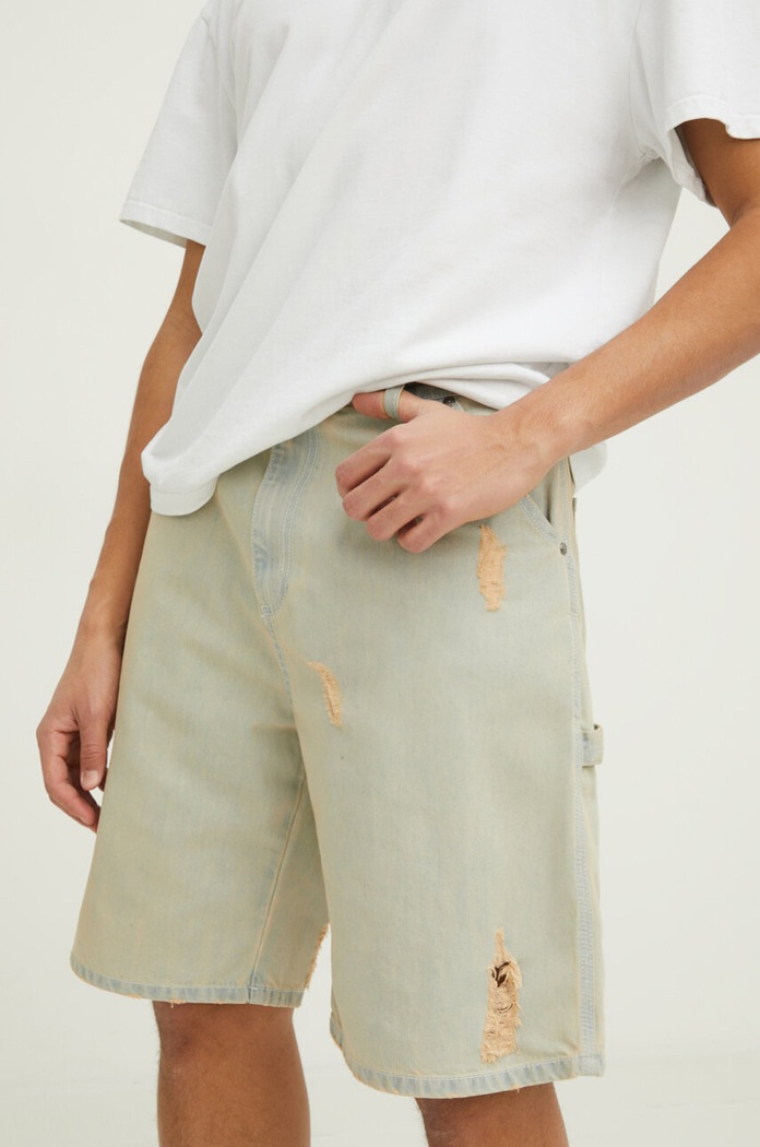 MSGM szorty jeansowe jeans niebieski 3640MB230L.247098