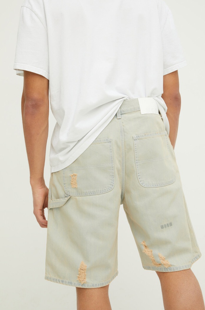 Odzież MSGM szorty jeansowe 3640MB230L.247098 niebieski