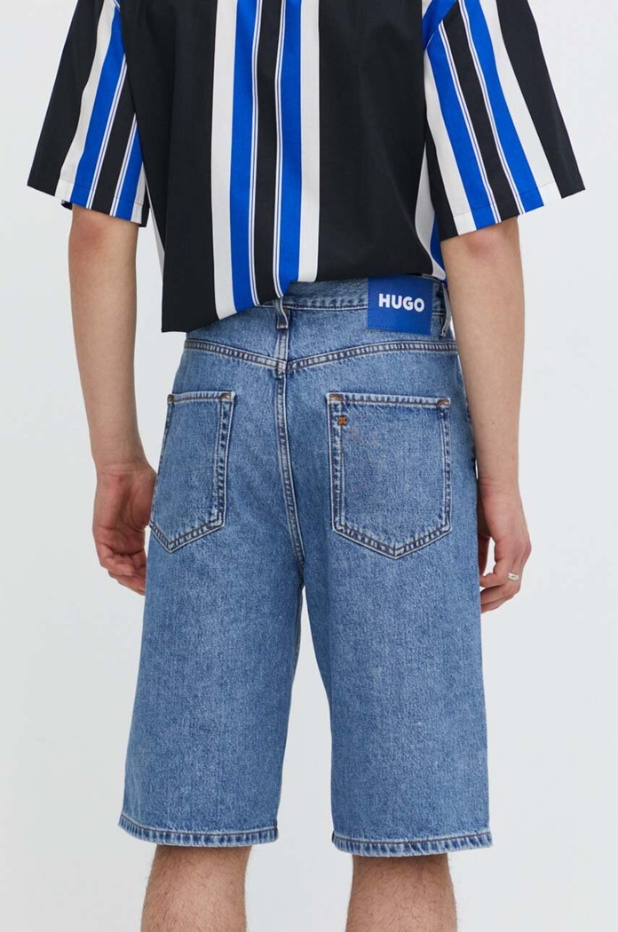 Ruházat Hugo Blue farmer rövidnadrág 50511586 kék