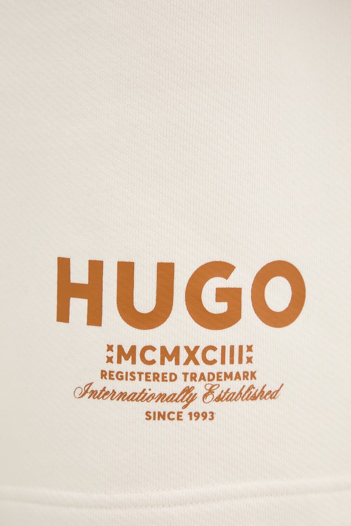 HUGO Blue Σορτς επίσημα Ανδρικά βαμβακερά Nomario μπεζ 50510728