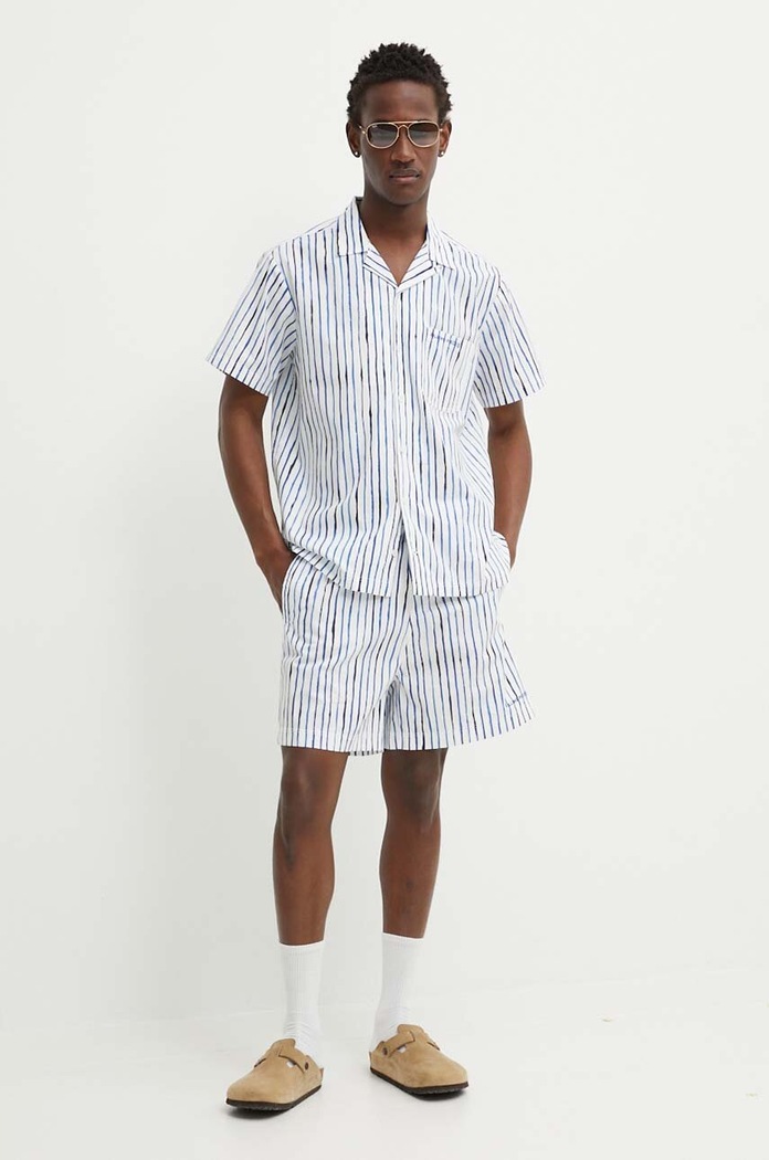 Βαμβακερό σορτσάκι Filling Pieces 88233980630 μπλε SS24