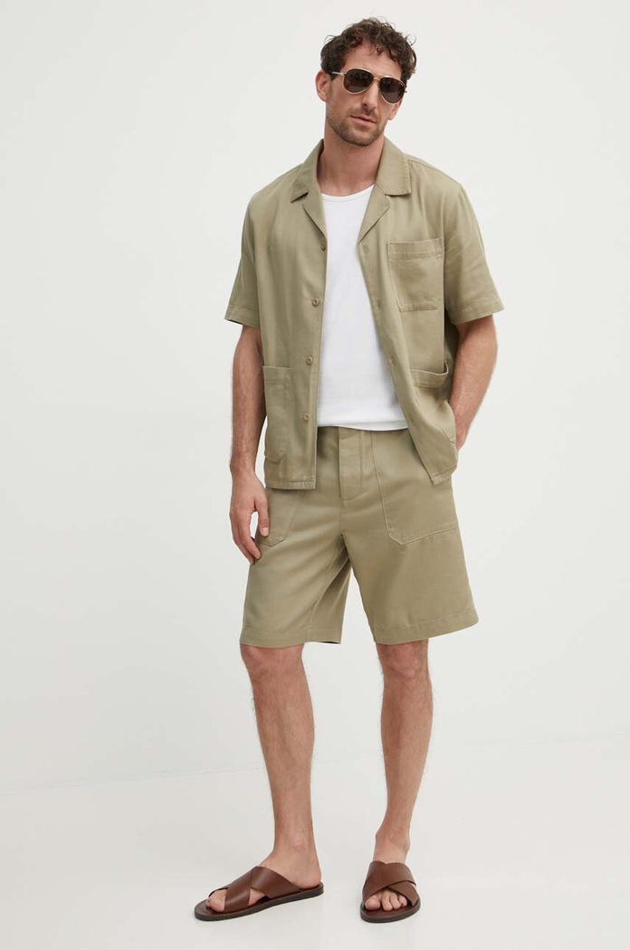 United Colors of Benetton Σορτς United Colors of Benetton 48TYUF04C πράσινο SS24