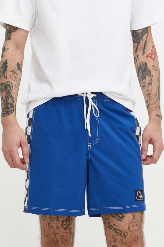 Kratke hlače Quiksilver Z elastanom modra AQYJV03133