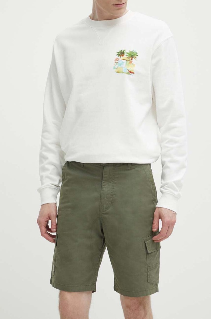 Kraťasy Quiksilver látka zelená EQYWS03861