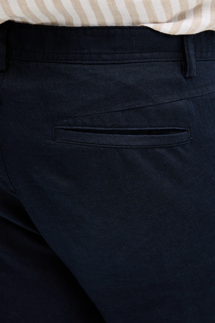 Pantaloni scurti din in Sisley 4AGHS9010 bleumarin