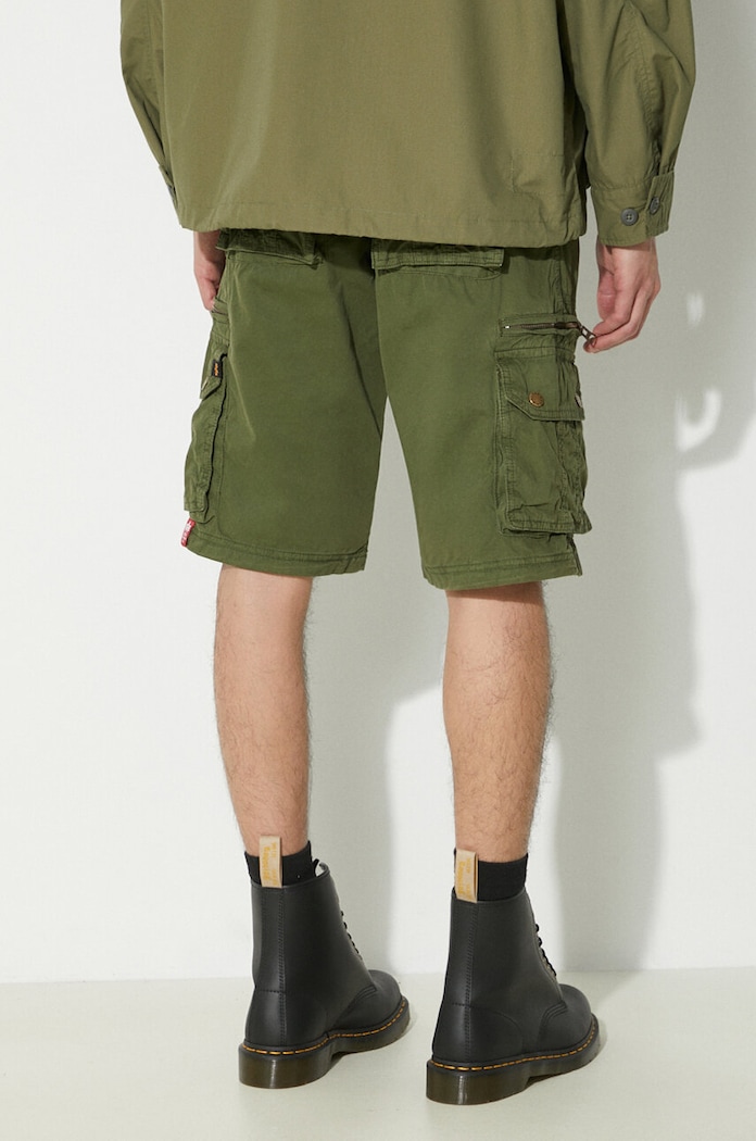 Oblečení Bavlněné šortky Alpha Industries 136250 zelená
