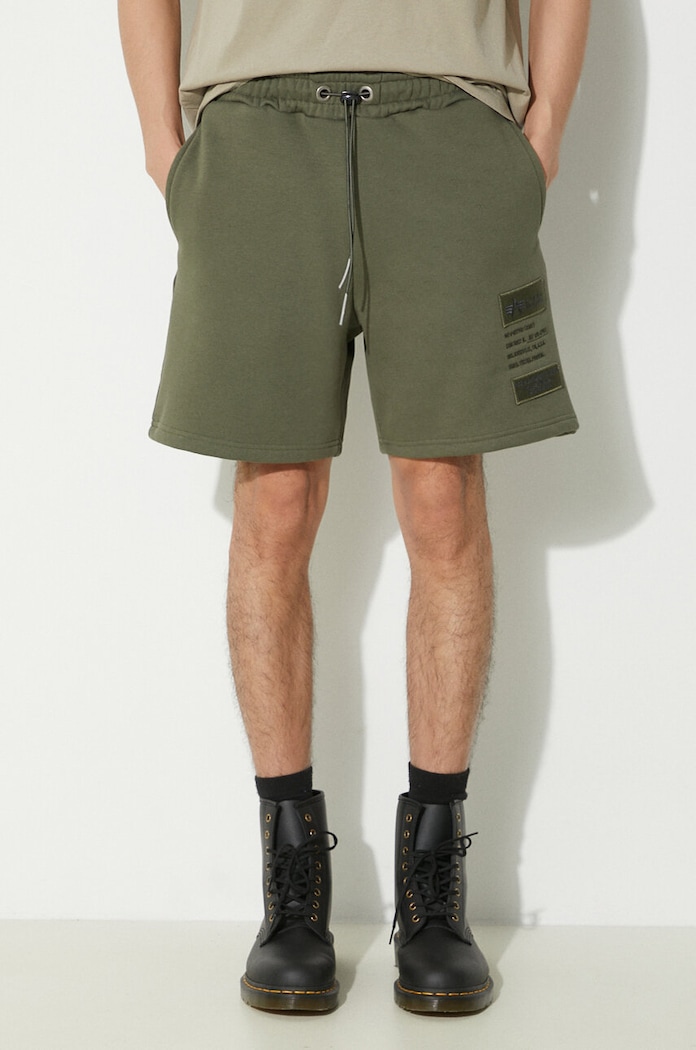 Alpha Industries shorts Patch LF small print green 136360
