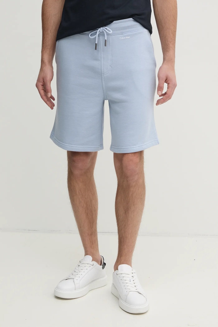 Calvin Klein szorty dzianina niebieski K10K112689
