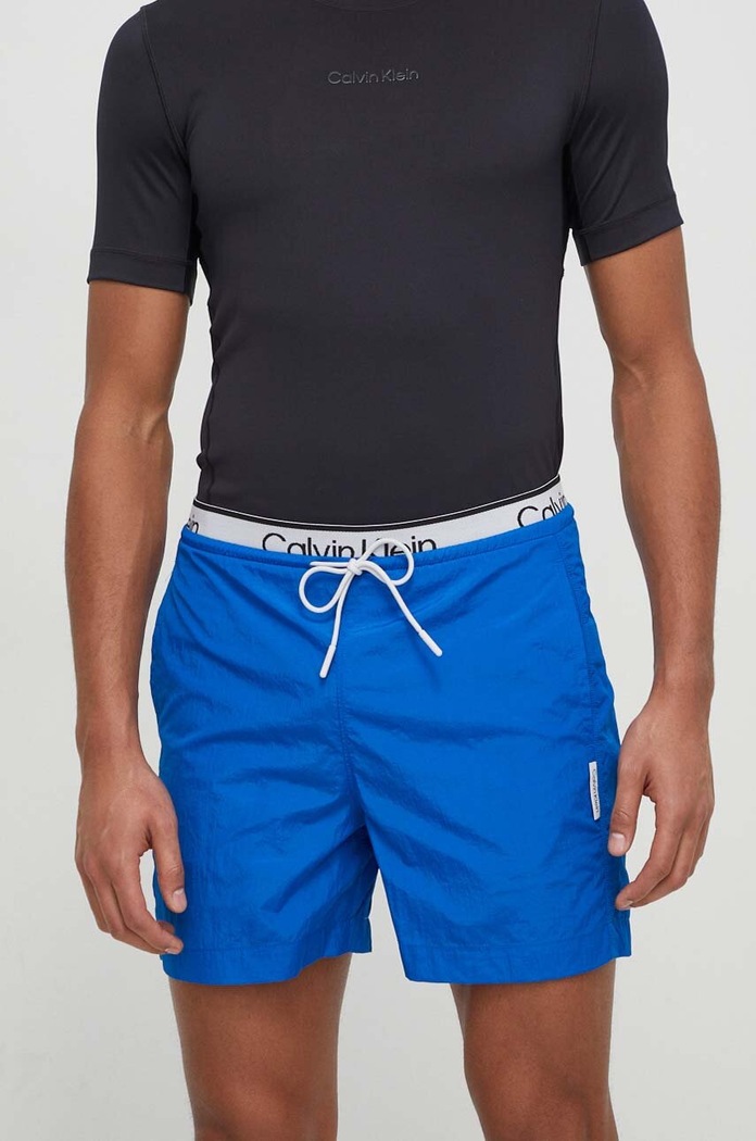 Calvin Klein Performance edzős rövidnadrág nyomtatásos kék 00GMS4S845