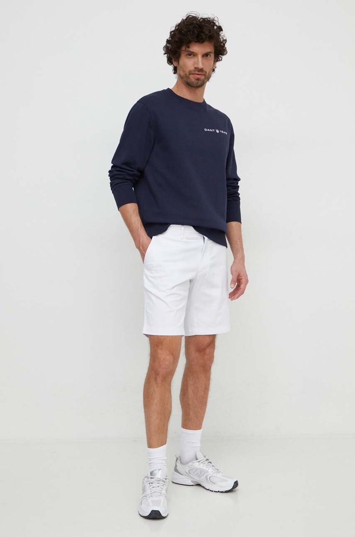 Tommy Hilfiger szorty chino męskie bawełniane z elastanem MW0MW23563 biały SS25