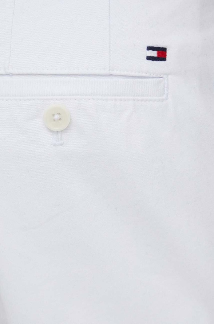 Tommy Hilfiger szorty chino męskie bawełniane z elastanem biały MW0MW23563