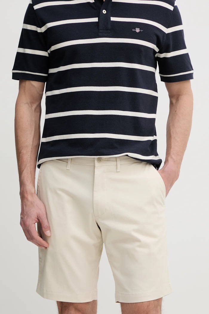 Къс панталон Tommy Hilfiger еластичен бежов MW0MW23563