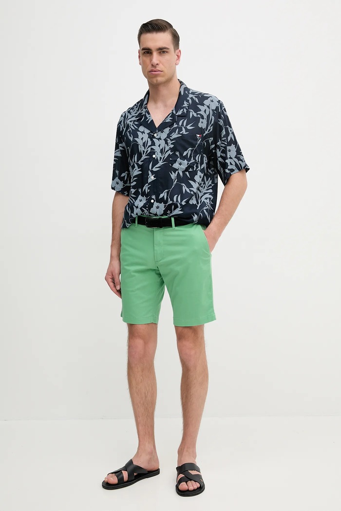 Kraťasy Tommy Hilfiger MW0MW23563 zelená SS25