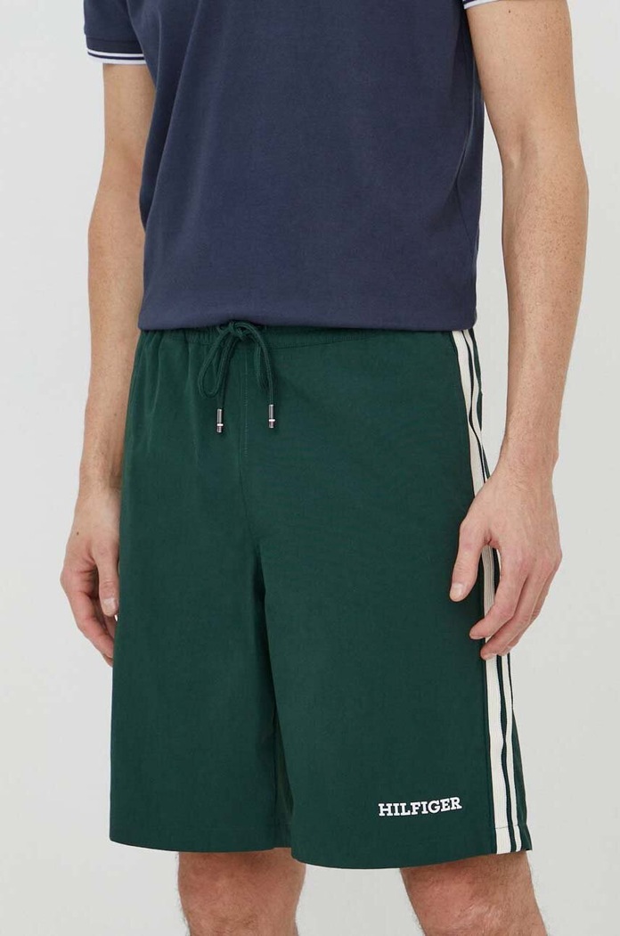 Tommy Hilfiger rövidnadrág apró mintás zöld MW0MW34499