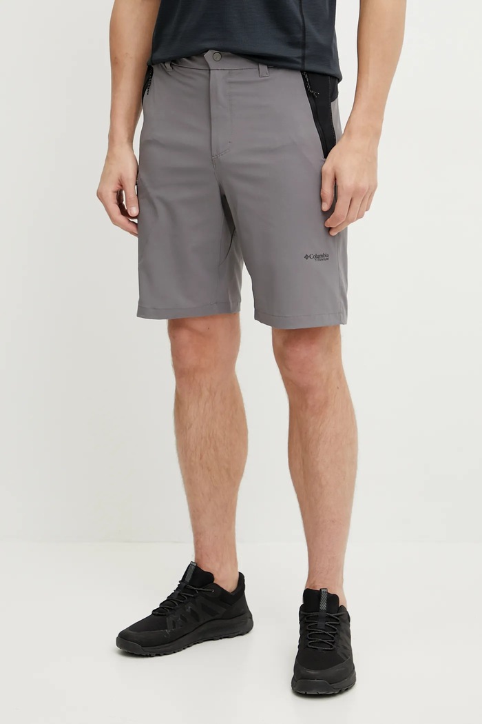 Turistické šortky Columbia Triple Canyon Short II s elastanom sivá 2071973