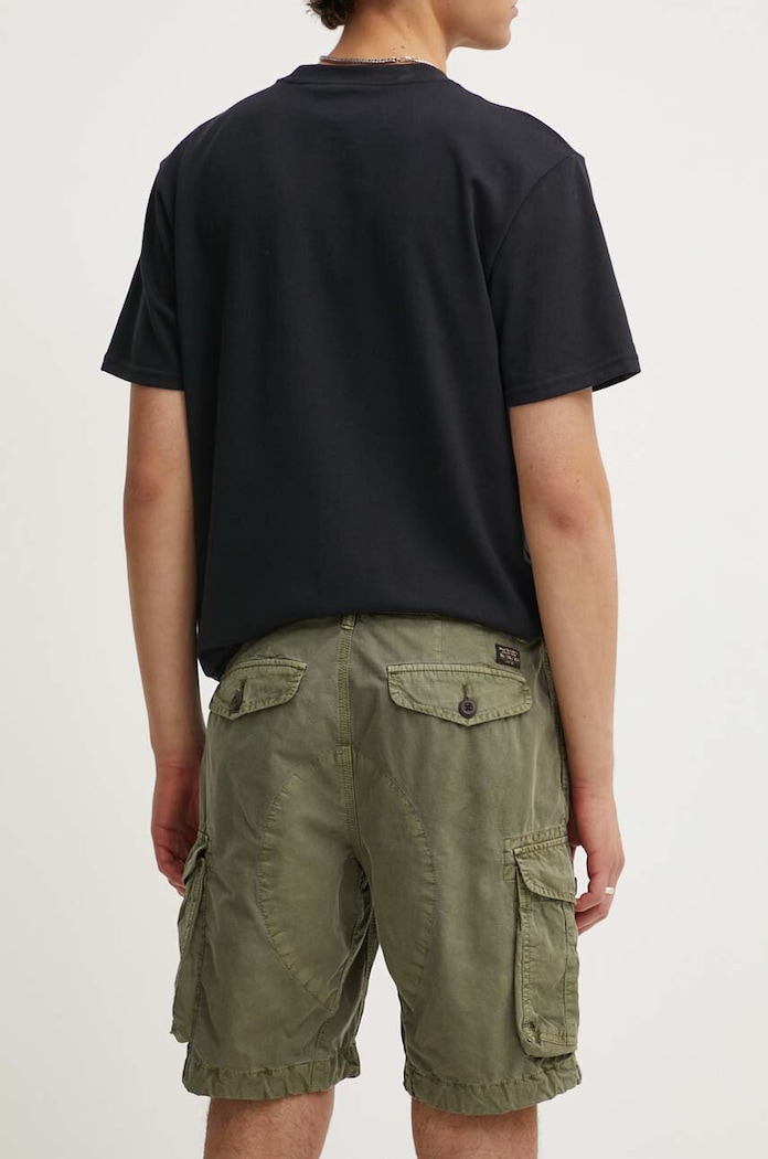 Odzież Superdry szorty bawełniane M7110435A.8TQ zielony