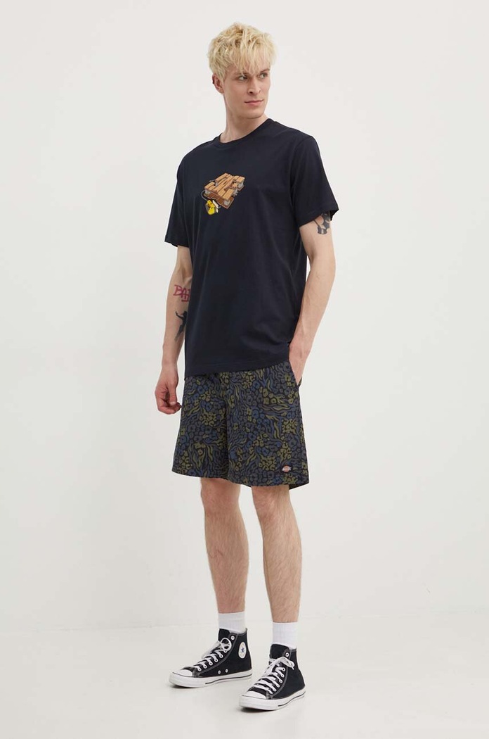 Bombažne kratke hlače Dickies SALTVILLE DK0A4YSH mornarsko modra SS24