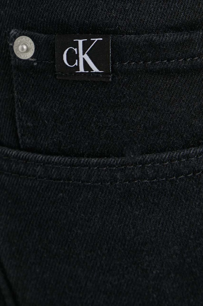 Τζιν σορτς Calvin Klein Jeans μαύρο J30J324872