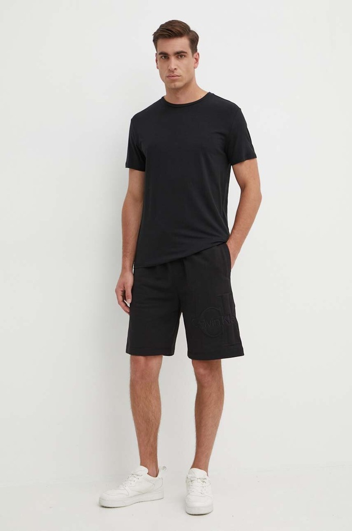 Calvin Klein Jeans rövidnadrág J30J325134 fekete SS24