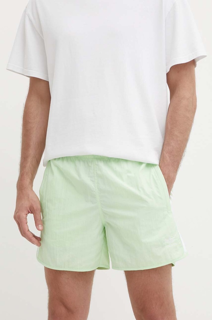 adidas Originals szorty tkanina zielony IM9433