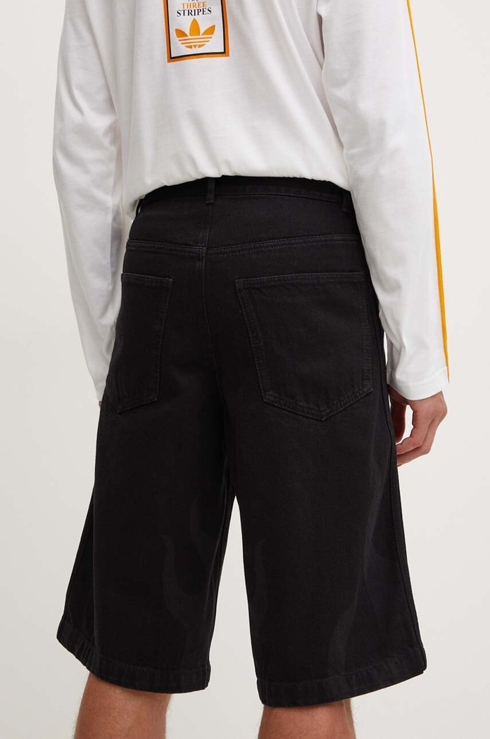 Îmbrăcăminte adidas Originals pantaloni scurti jeans IS0217 negru