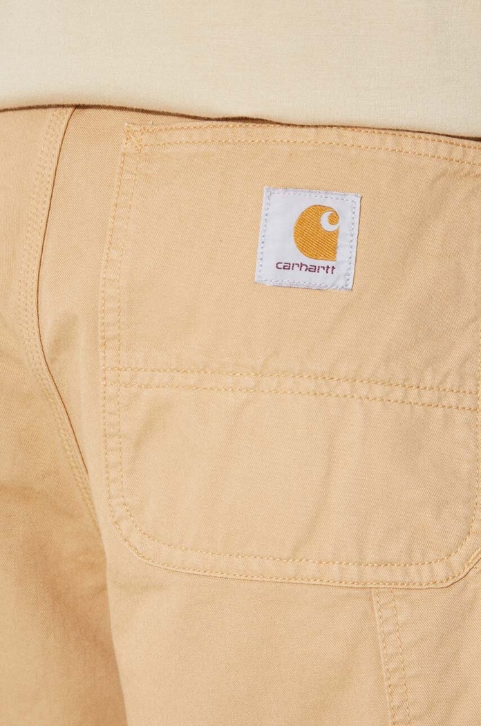 Carhartt WIP cotton shorts Single Knee Short I031504.1YHGD beige