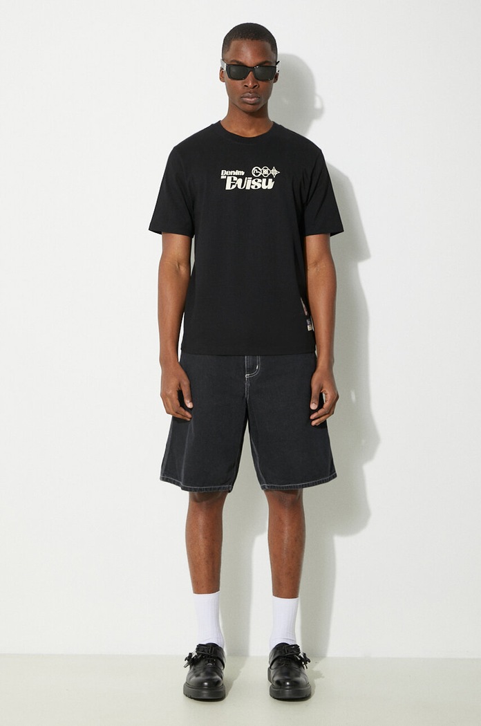 Джинсові шорти Carhartt WIP Simple Short I033333.8906 чорний SS25
