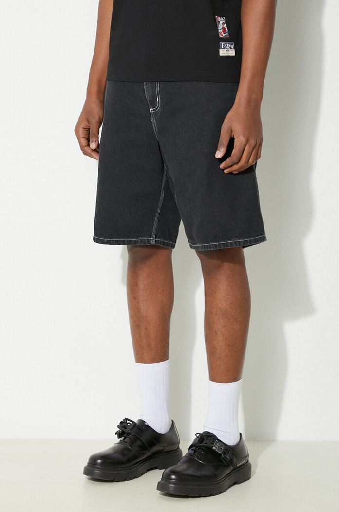 Джинсові шорти Carhartt WIP Simple Short чорний I033333.8906