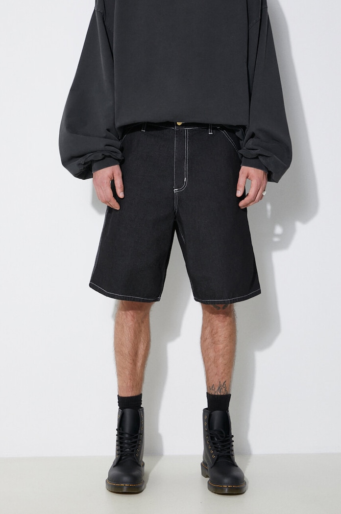 Джинсові шорти Carhartt WIP Simple джинс чорний I033333.892Y
