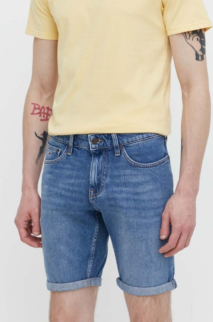 Tommy Jeans farmer rövidnadrág farmer kék DM0DM18797
