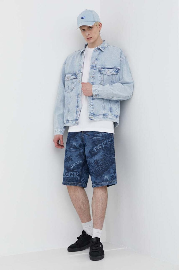 Tommy Jeans Džínové šortky Tommy Jeans DM0DM18787 námořnická modř SS24