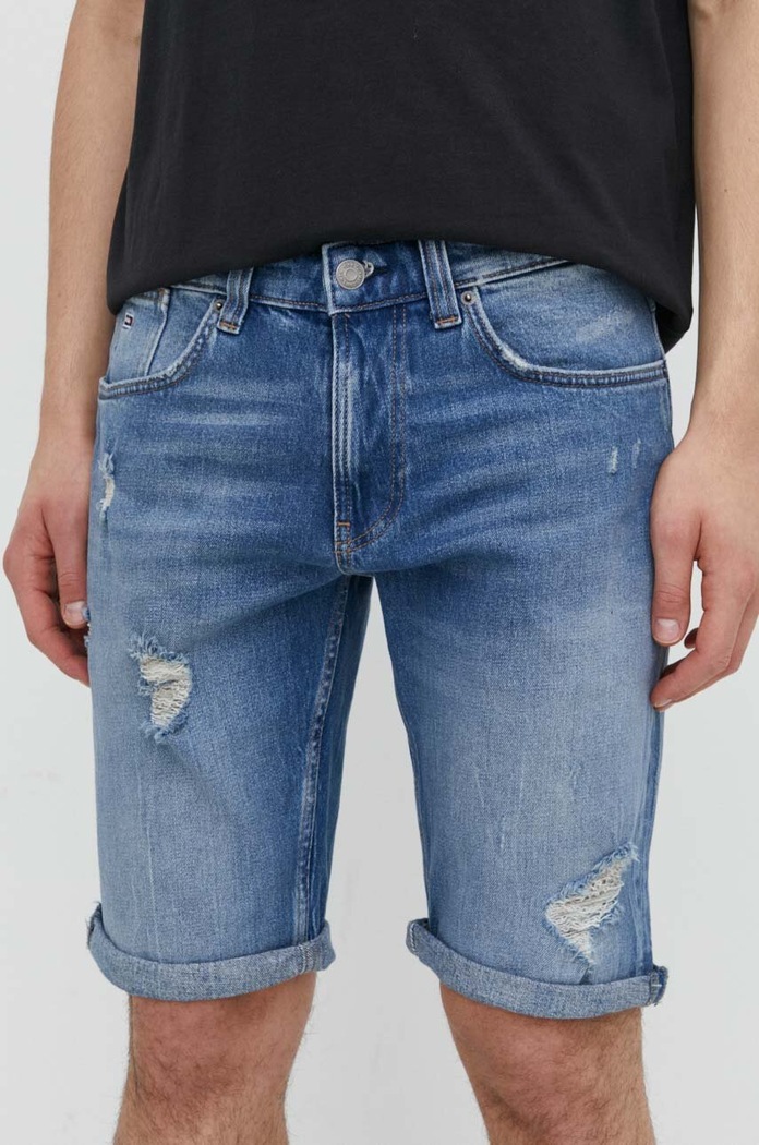 Odzież Tommy Jeans szorty jeansowe DM0DM18794 niebieski