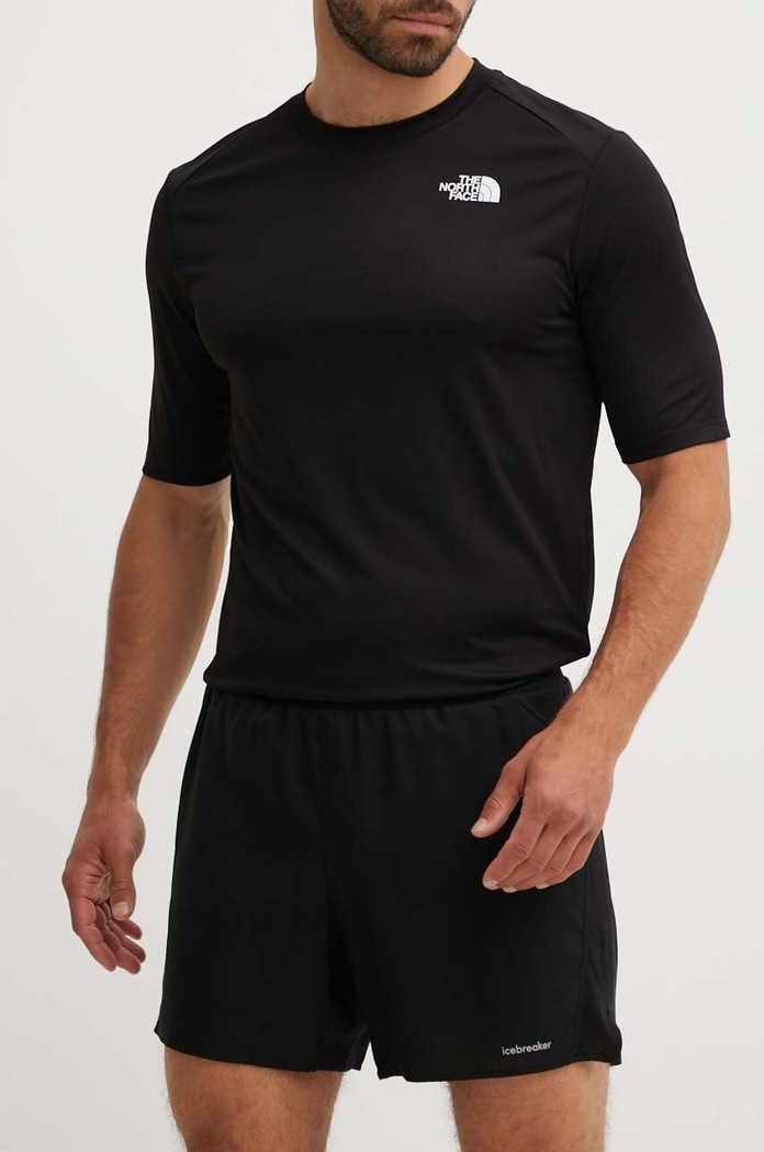 Къс панталон за спортове на открито Icebreaker 125 ZoneKnit Merino Blend Speed текстил черен IB0A56X90011