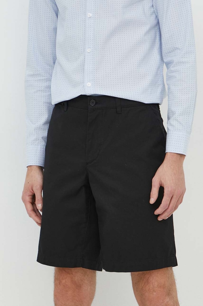 Lacoste pantaloni scurti din bumbac bumbac negru FH8140