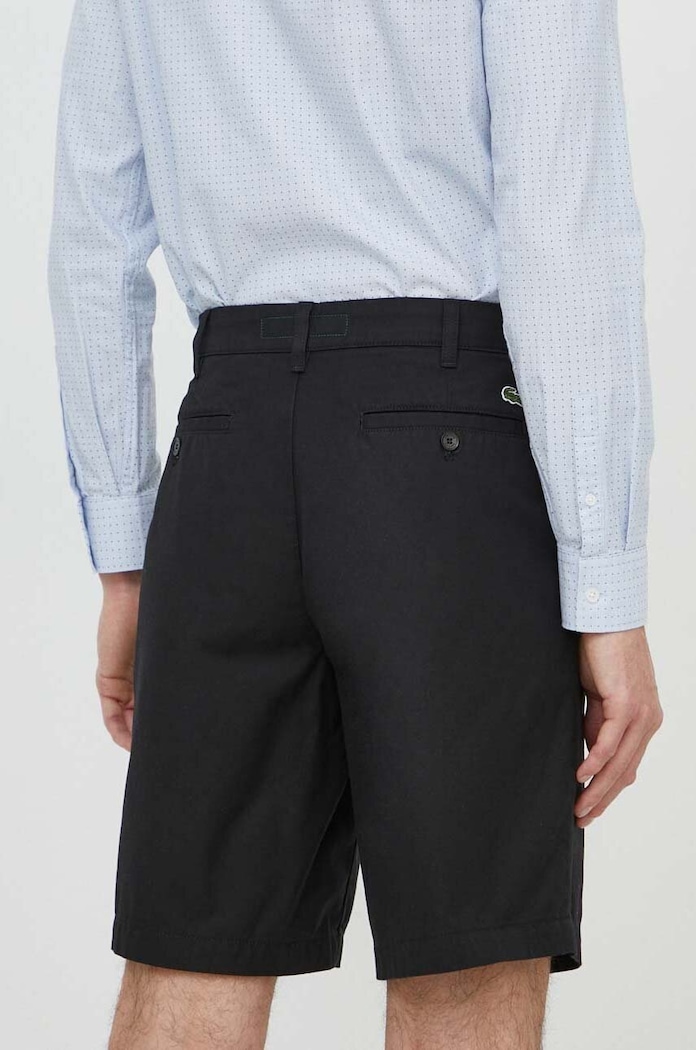 Îmbrăcăminte Lacoste pantaloni scurti din bumbac FH8140 negru