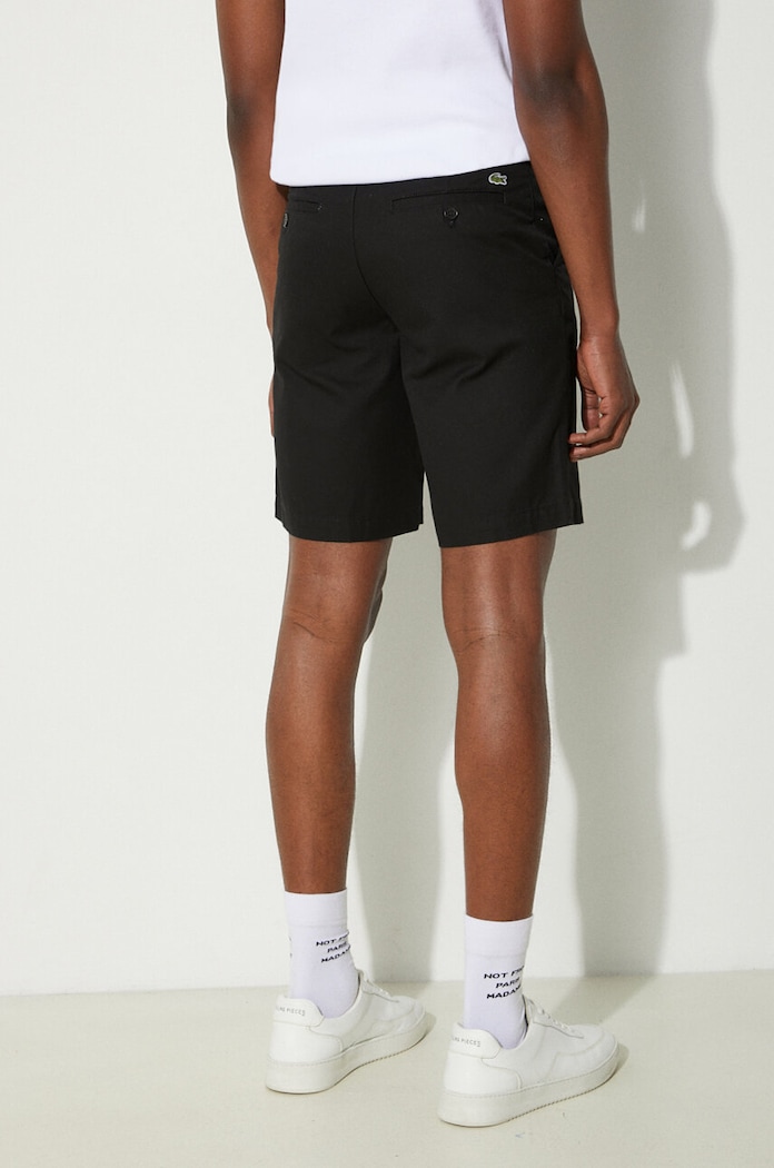 Odzież Lacoste szorty bawełniane FH8140 czarny