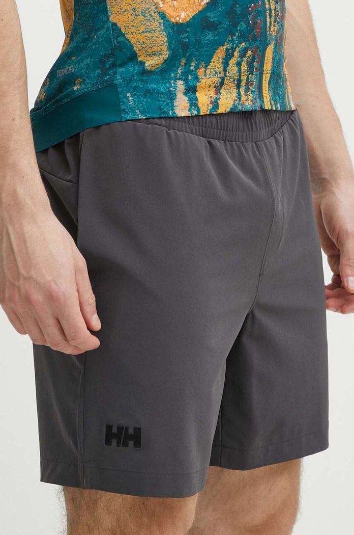 Helly Hansen szorty outdoorowe Roam z elastanem szary 63154