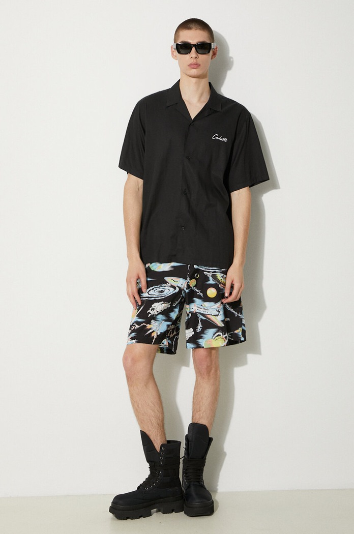 Kratke hlače Human Made Graphic Shorts HM27PT022 crna SS24