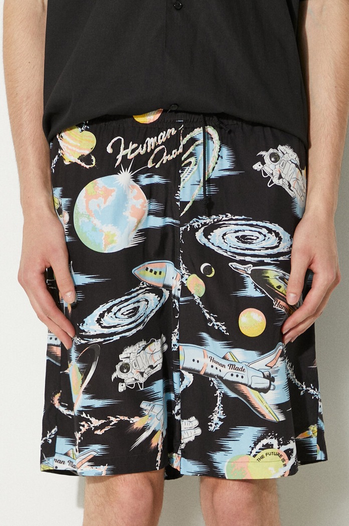 Kratke hlače Human Made Graphic Shorts crna HM27PT022