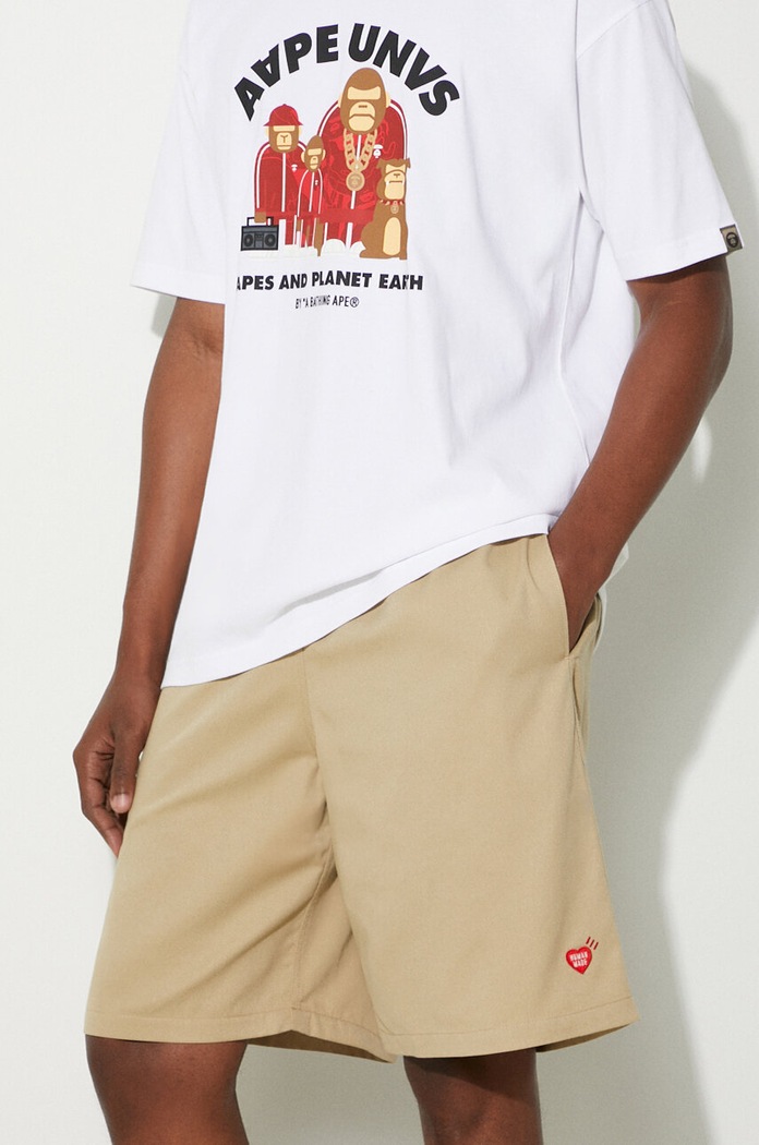 Human Made Pantaloncini Beach Shorts beige HM27PT024