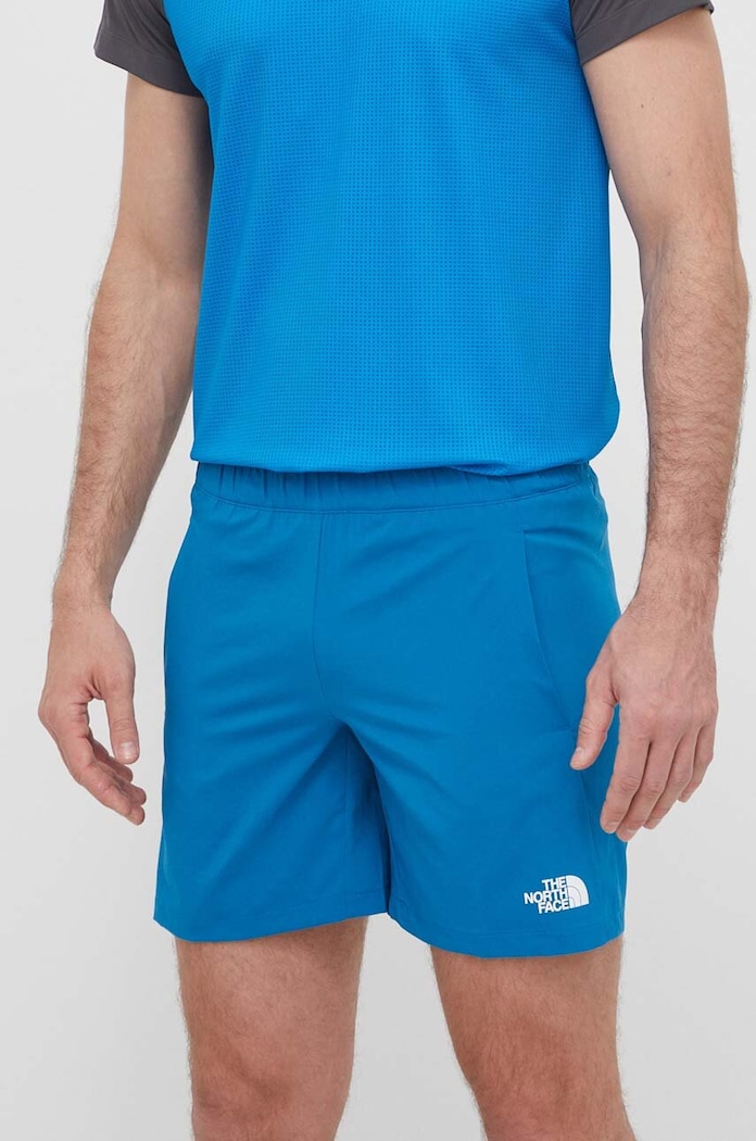 Sportske kratke hlače The North Face Mountain Athletics print plava NF0A87JNXIT1