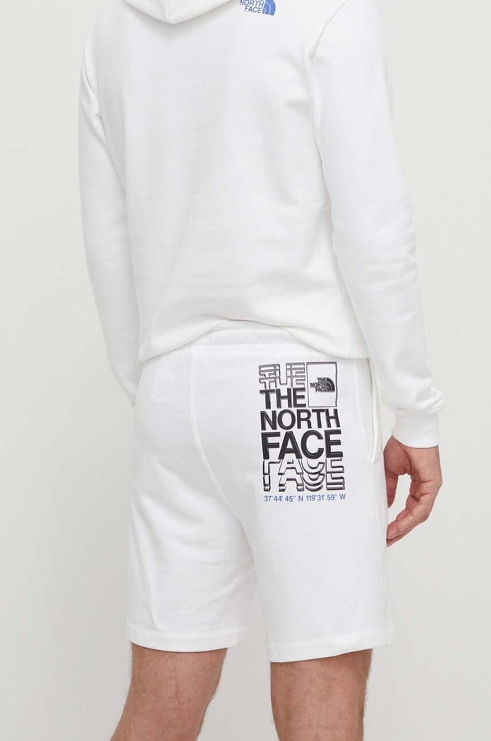 Odzież The North Face szorty bawełniane NF0A87ECFN41 biały