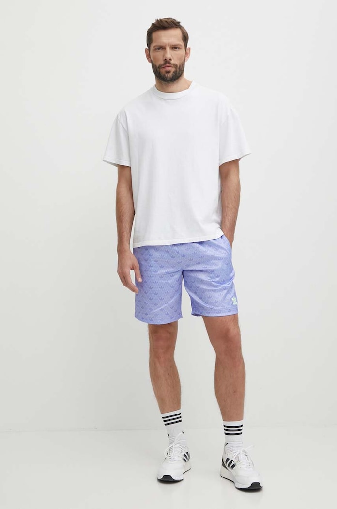 adidas Originals rövidnadrág Mono Satin IS2935 lila SS24