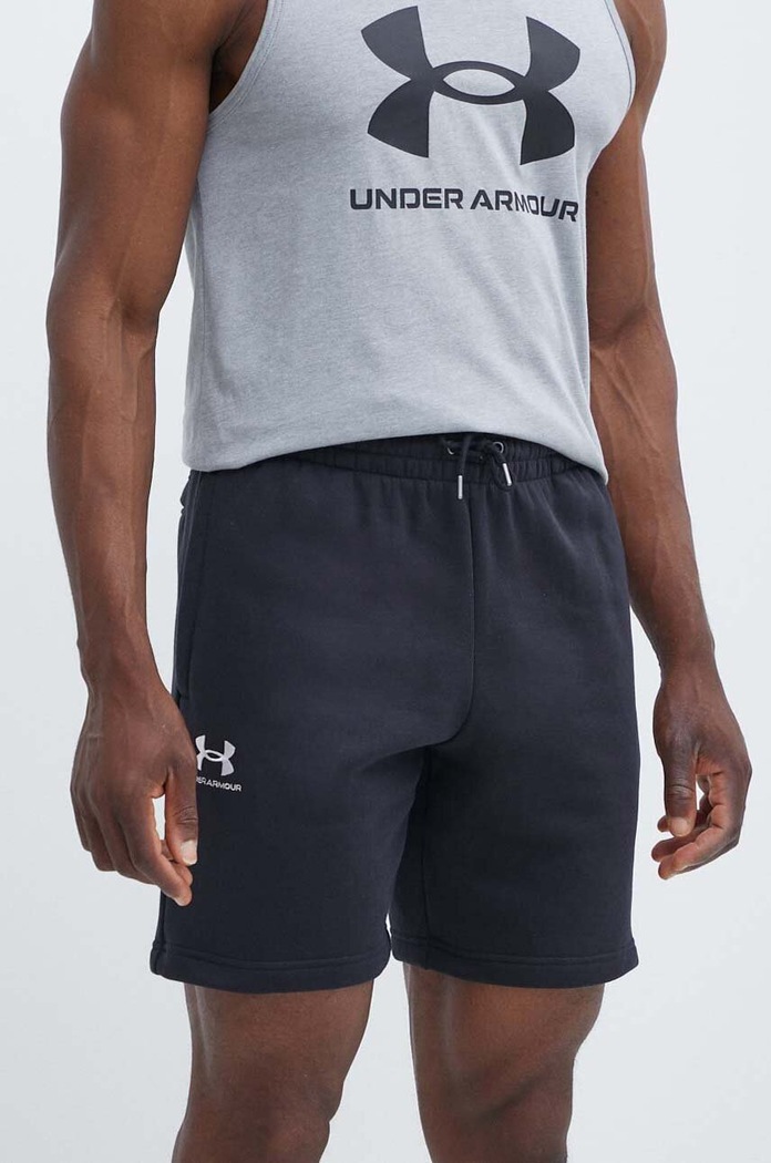 Σορτς Under Armour πλεκτό ύφασμα μαύρο 1380377