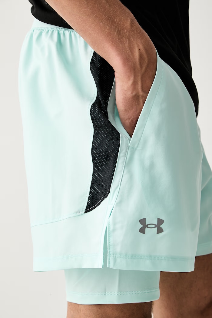 Under Armour sportovní šortky pánské LAUNCH tyrkysová 1382640